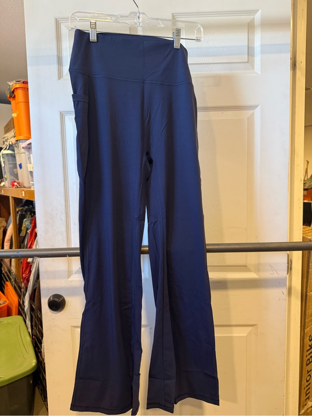 Amazon Navy Flare Leggings with Side Pocket